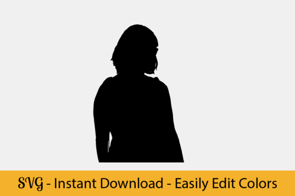 Download Woman SVG, Girl Graphic Black Silhouette - Girl Collection