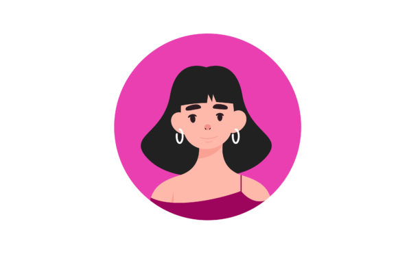 Download The Avatar of a Smiling Girl - Girl Collection