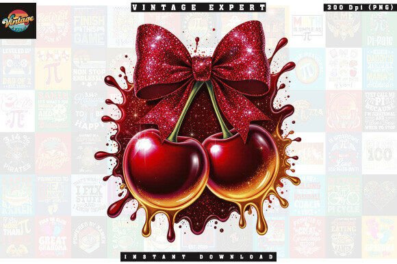Download Dripping Sparkle Glitter Cherry Clipart - Cherry clipart Collection