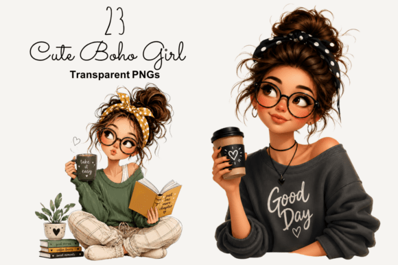 Download Cute Boho Girl PNG Clipart, Fashion Girl - Girl Collection