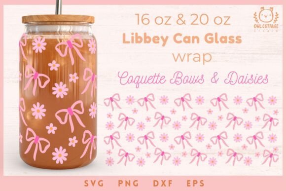 Download Soft Girl Libbey Glass Can Wrap SVG 16 O - Girl Collection