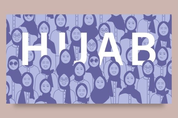 Download Hijabi Muslim Girl Graphic Template - Girl Collection