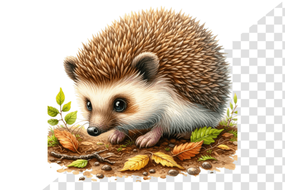 Download Hedgehog Explorer Watercolor Clipart - Premium Resources