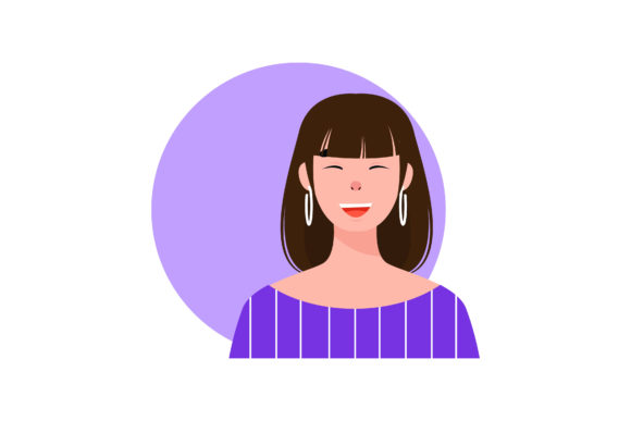 Download The Avatar of a Smiling Girl - Girl Collection