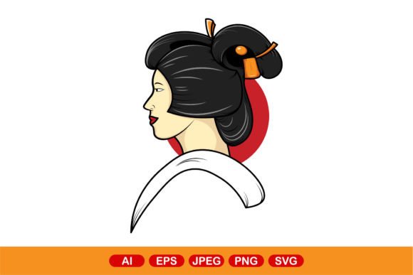 Download Japanese Geisha Girl Vector Illustration - Girl Collection