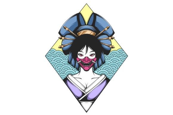 Download Geisha Girl Vector Illustration - Girl Collection