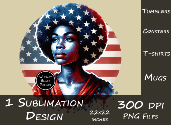 Download Americana Black Girl Graphic - Girl Collection